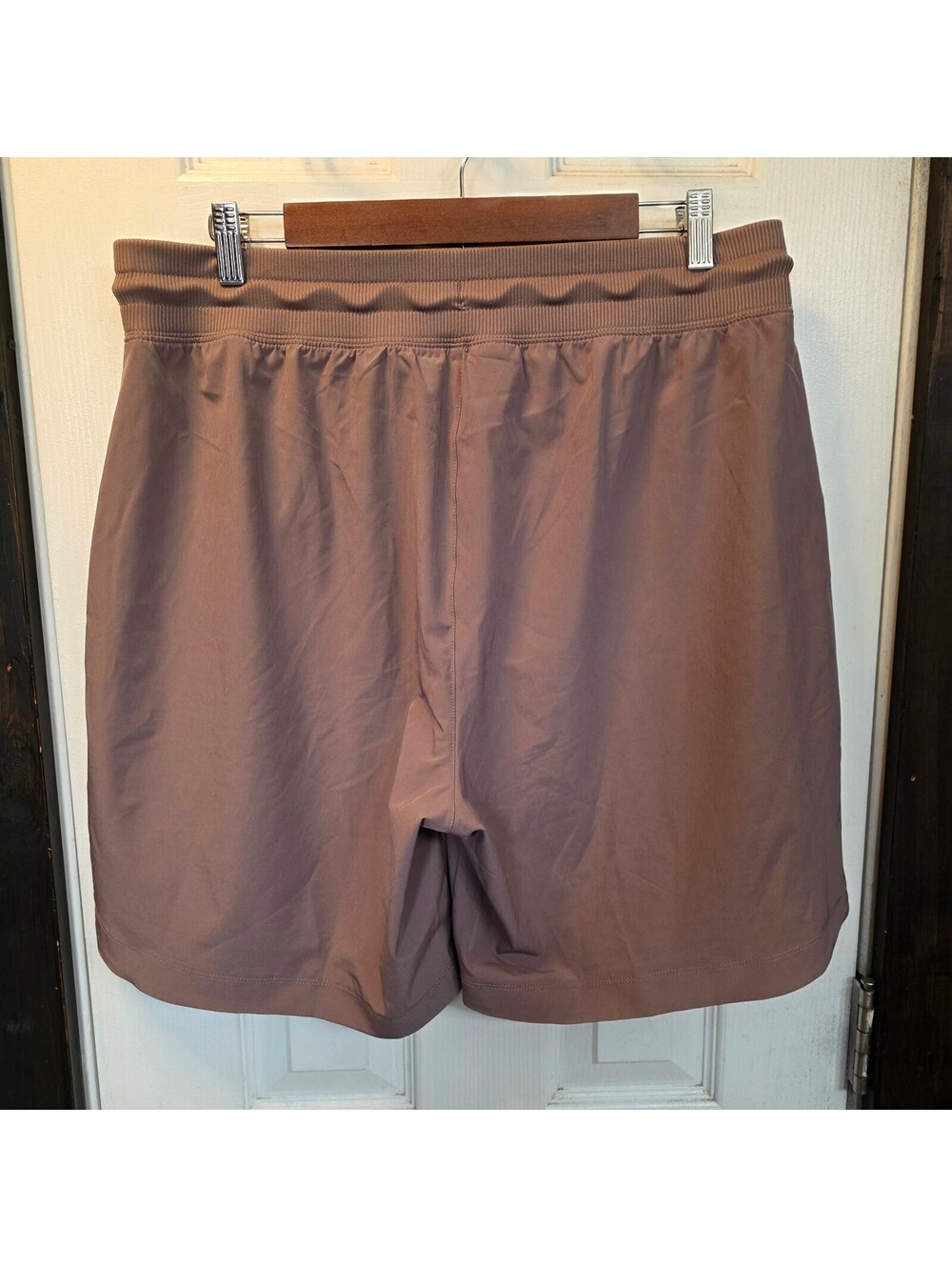Men's Ideology Casual Elastic Waist Drawstring Shorts in Brown- Large - Picture 4 of 8